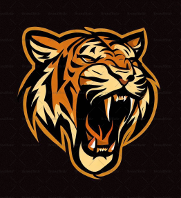 Brüllender Tiger